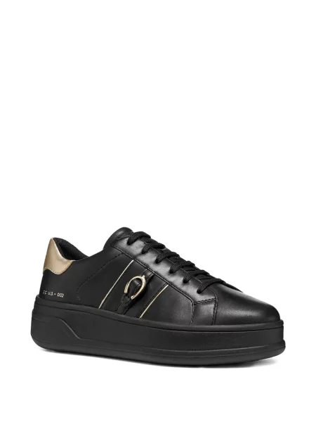 Sneakerși Geox cu dungi negru