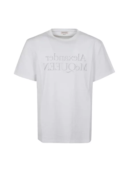Koszulka Alexander Mcqueen z nadrukiem biała