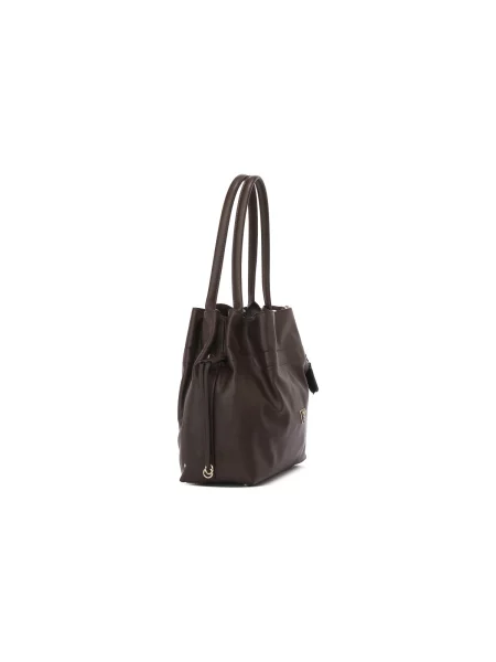 Geantă shopper Guess cu cordon maro