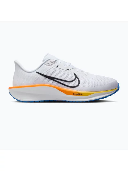 Férfi futócipő Nike Quest 6 white/blue crystal/total orange/off noir. Méret: 43 EU fehér