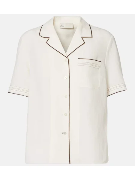 Cămașă Tory Burch scurtă alb