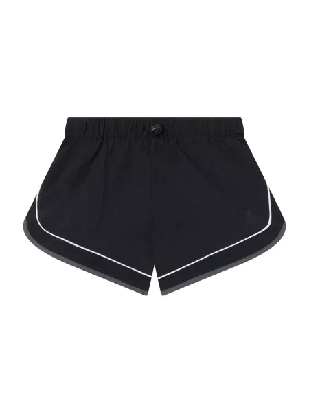 Champion Pantaloni gri / negru alb