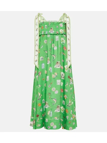 Rochie midi Alemais de in până la genunchi de costum verde