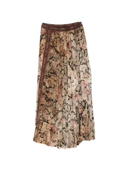 Fustă Pierre-louis Mascia cu model floral cu imagine asimetrică
