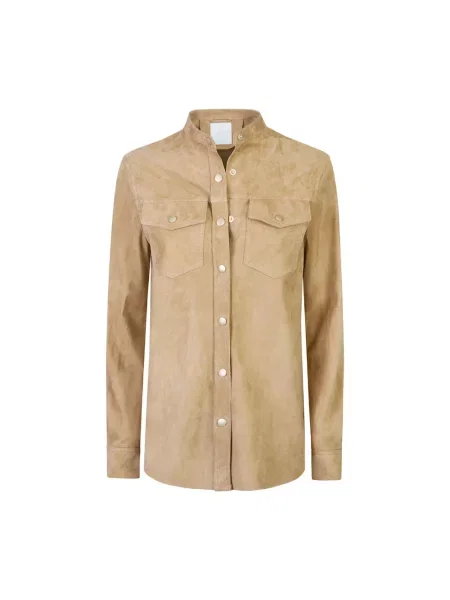 Koszula Eleventy zamszowa brązowa