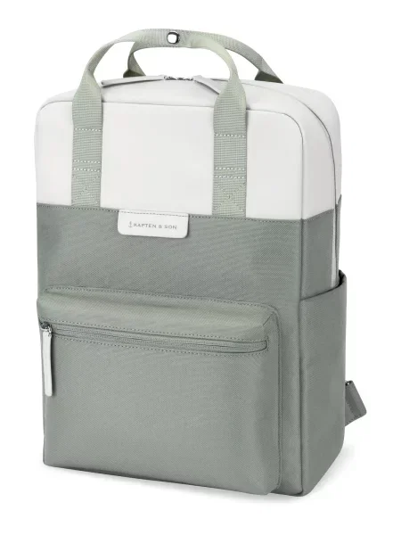 Kapten & Son Rucsac Bergen Pro verde pastel alb