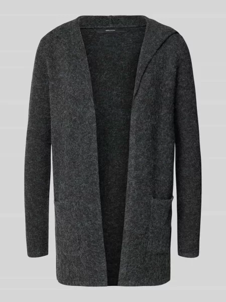 Kardigan o kroju regular fit z kapturem model DOFFY' Vero Moda czarny