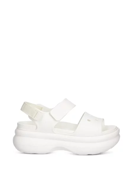 Sandale Crocs cu platformă cu bretele alb