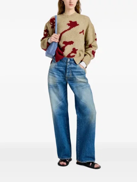 Gėlėtas megztinis Proenza Schouler White Label balta