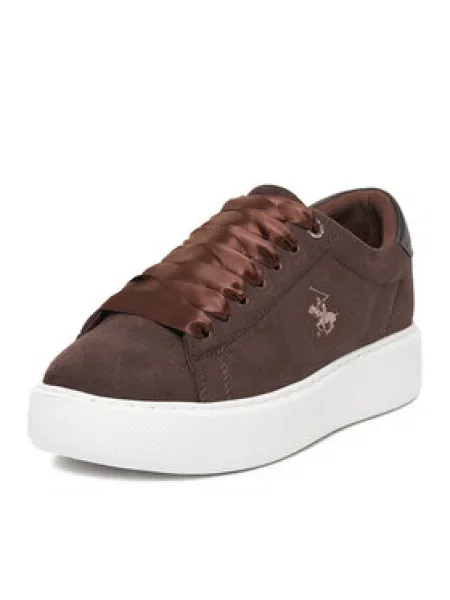 Sneakersy Beverly Hills Polo Club hnedá