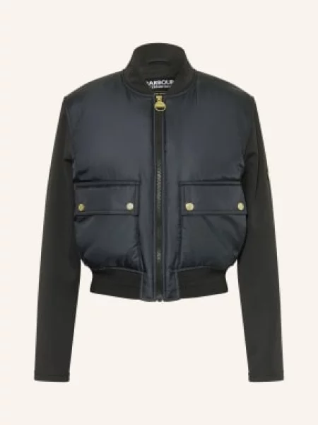 Barbour International Kurtka Emerson Z Mieszanki Materiałów schwarz czarna