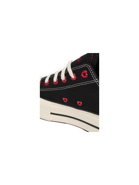 Plátěnky Converse Chuck Taylor All Star Lift Platform Hearts černá