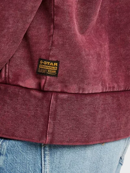 Світшот G-star Raw бордовий
