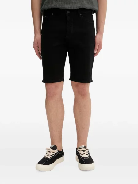 Pantaloni scurți din denim Marc O'polo cu autograf negru