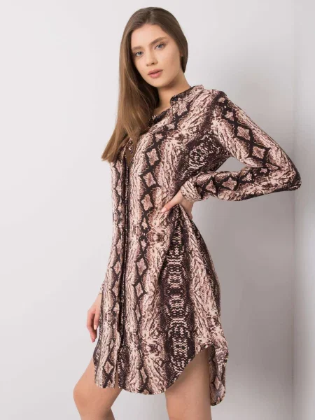 Rochie Fashionhunters de costum maro