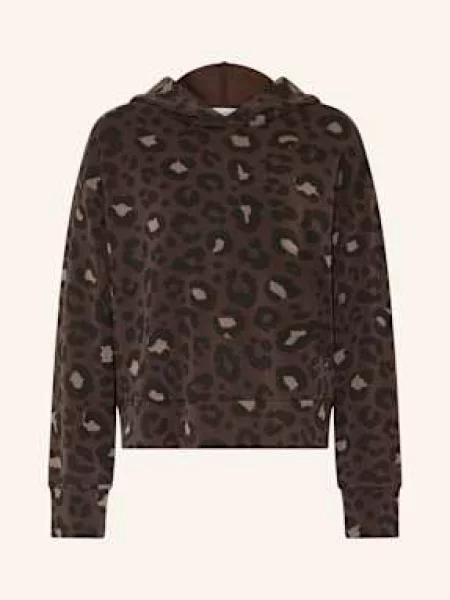 Milano Italy Bluza Z Kapturem braun czarna