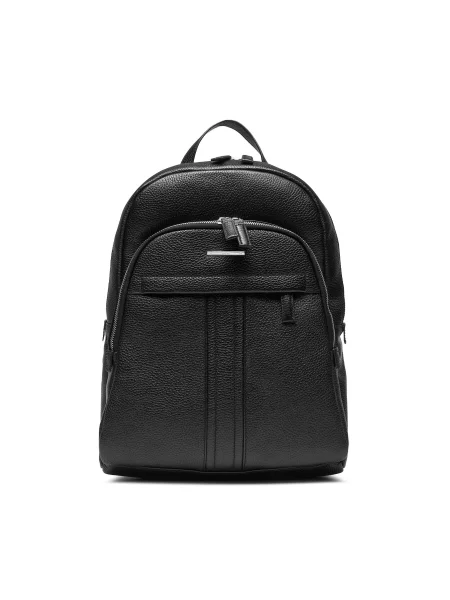 Usnjeni nahrbtnik Geox črna