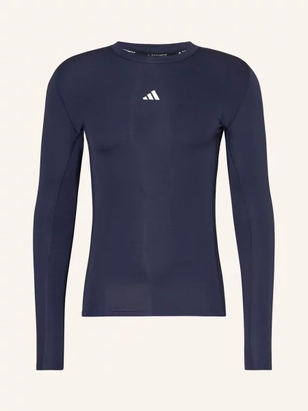 Adidas Tričko S Dlouhým Rukávem Techfit Compression Training tmavě modrá