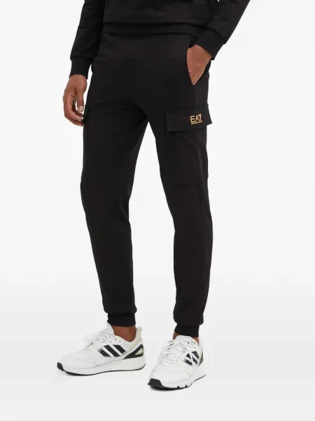 Παντελόνι cargo Ea7 Emporio Armani μαύρο