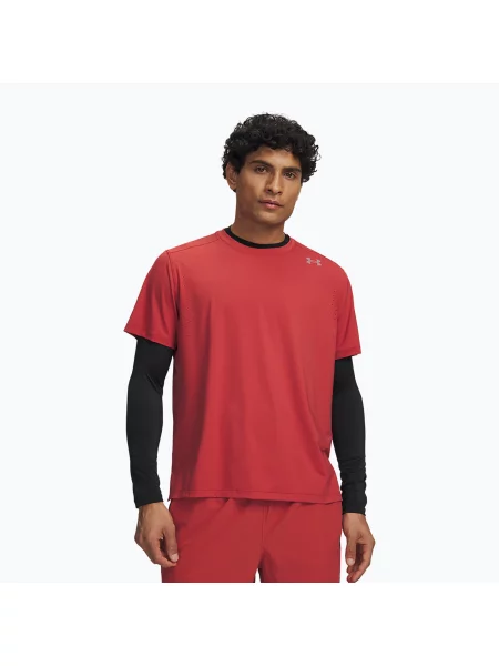 Tricou de alergare pentru bărbați Under Armour Velociti Pro SS heritage red/reflective roșu