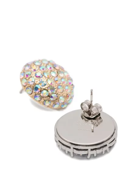 Cercei Mm6 Maison Margiela de cristal argintiu