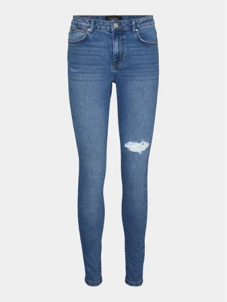 Vero Moda Traperice June Skinny Fit plava