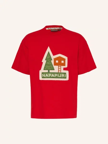 Napapijri T-Shirt Trahus rot czerwona