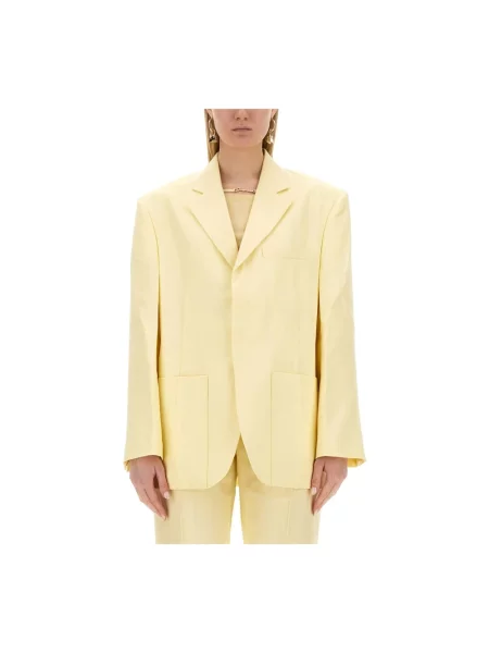 Marynarka Jacquemus dwurzędowa żółta