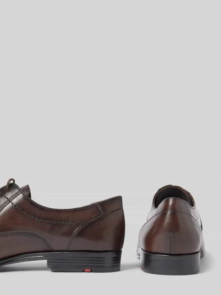 Buty derby skórzane z ozdobnymi szwami model ‘CORE’ Lloyd brązowy