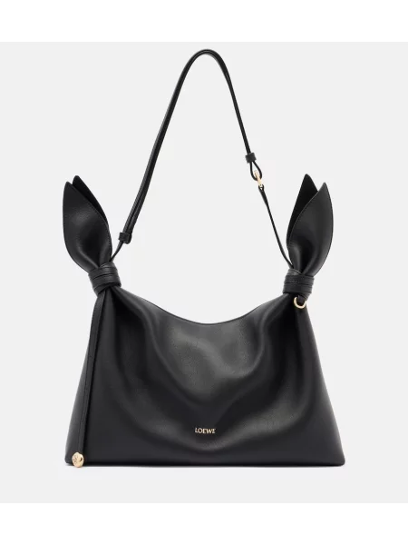Fular Loewe din piele negru