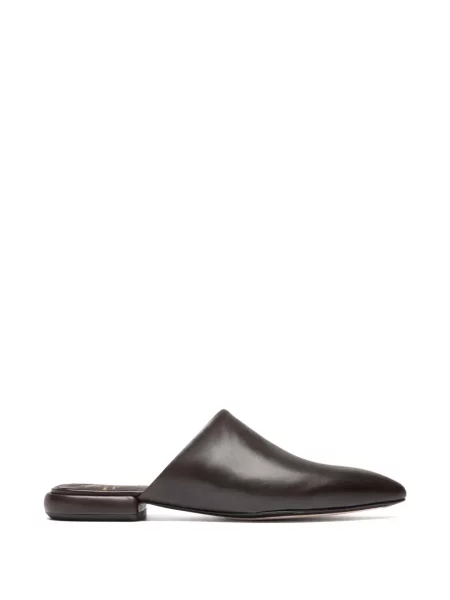 Papuci tip mules Officine Creative din piele maro