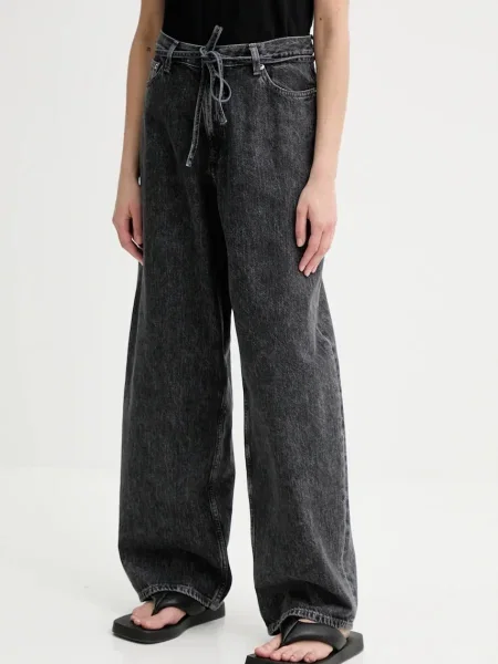 Samsoe Samsoe jeans SAHARPER high waist gri