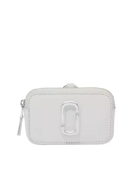 Zawieszka Marc Jacobs skórzana biała