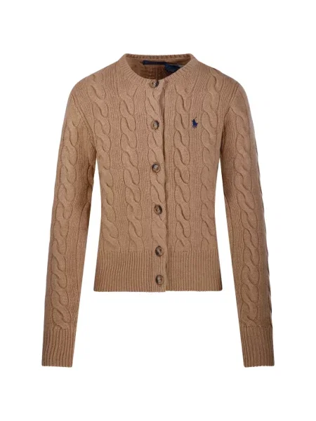 Πλεκτό polo Polo Ralph Lauren με αυτόγραφο λευκό