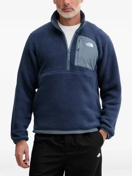 Geacă The North Face din fleece albastru