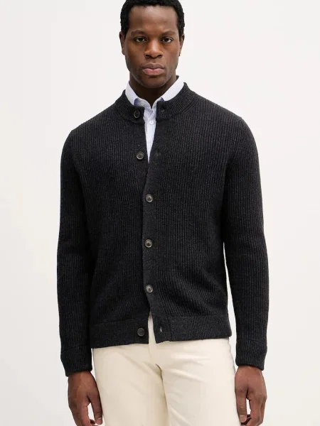 Жилетка с вълна Sisley сиво