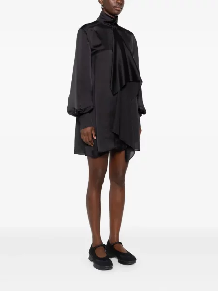 Rochie mini Sacai drapată de costum negru