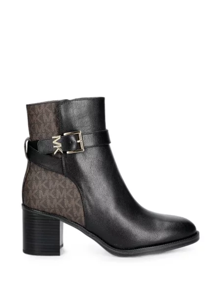 Botine Michael Michael Kors cu cataramă stretch cu platformă negru
