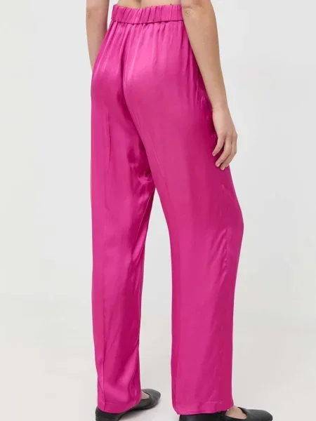 Kalhoty MAX&Co. široké high waist růžová