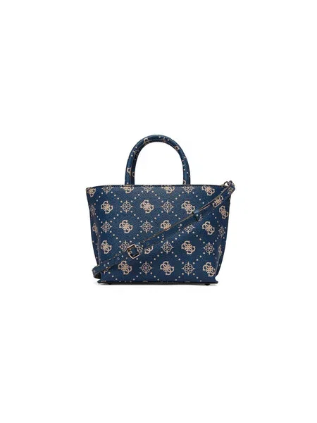 Táska Guess Emelie Logo Mini sötétkék