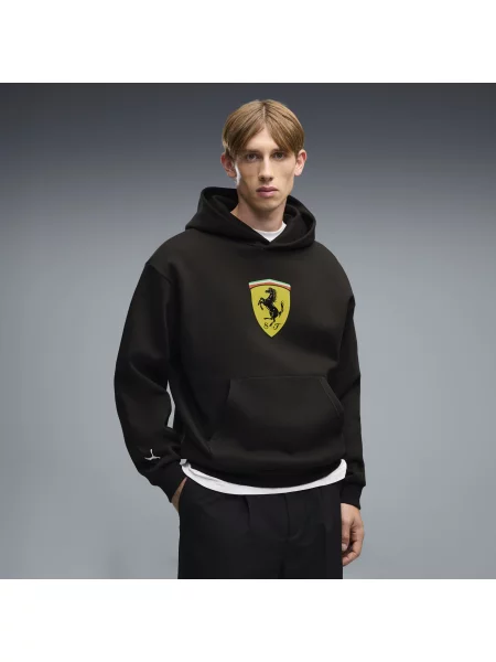 PUMA bluza z kapturem Ferrari ColouCzerwony Shield z dzianiny Akcesoria S czarny