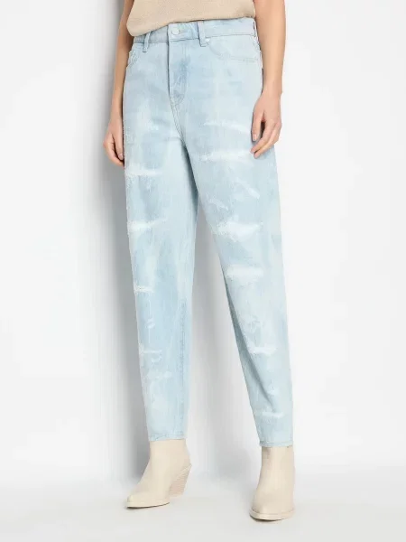 Бойфренди Armani Exchange світло-синій сині