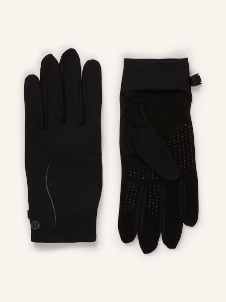 Lululemon Multisportovní Rukavice Fast And Free S Funkcí Dotykového Displeje černá