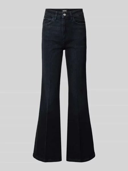 Jeansy Bootcut z ciemnym efektem sprania model ROSALYA' Boss niebieskie