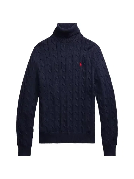 Curea Polo Ralph Lauren tricotate cu autograf cu șireturi albastru
