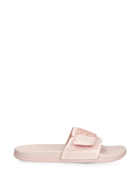 Sandale Adidas By Stella Mccartney cu imagine cu model leopard cu bretele roz
