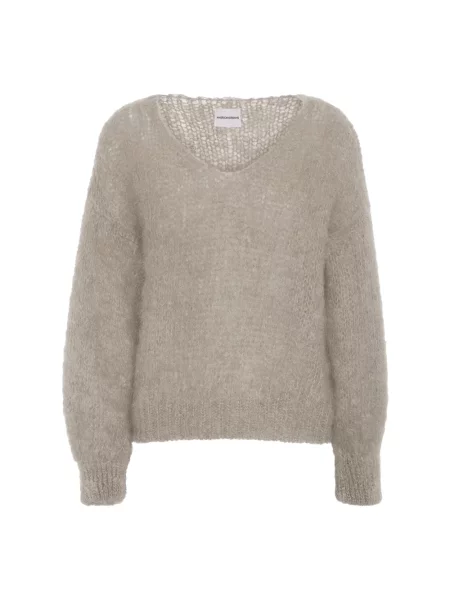 Sweter Americandreams wełniany beżowy