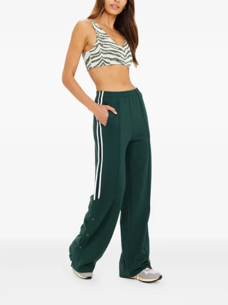 Pantaloni The Upside cu dungi verde