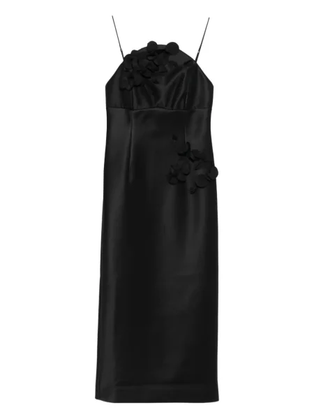 Sukienka midi Acler w kwiatki do kolan garniturowa czarna