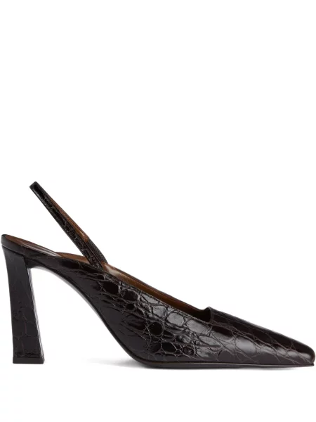 Pantofi cu toc Giuseppe Zanotti slingback maro